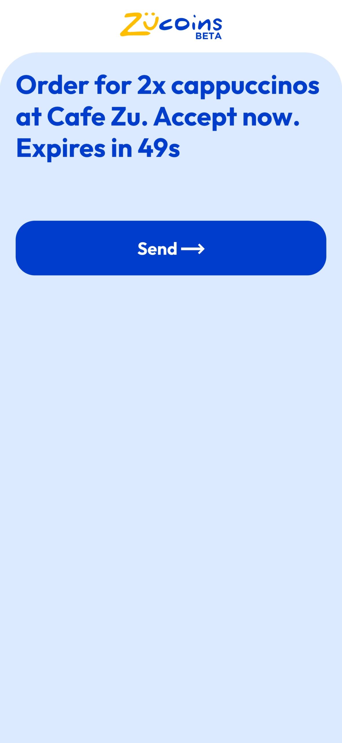 2024.06.13 - zucoin wallet app version v187 update released log changes -- preformed sender transfer code custom third party message example demo screenshot 2