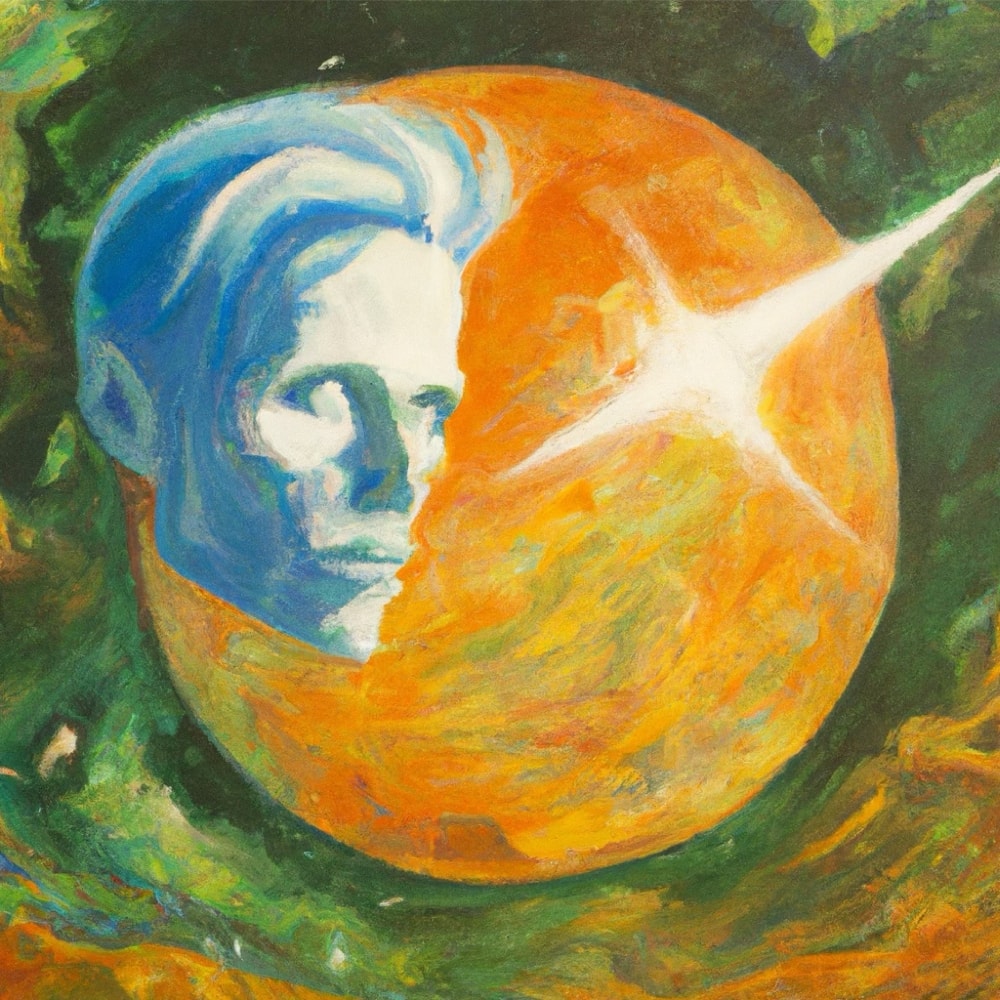 David Bowie crypto nft oil painting
