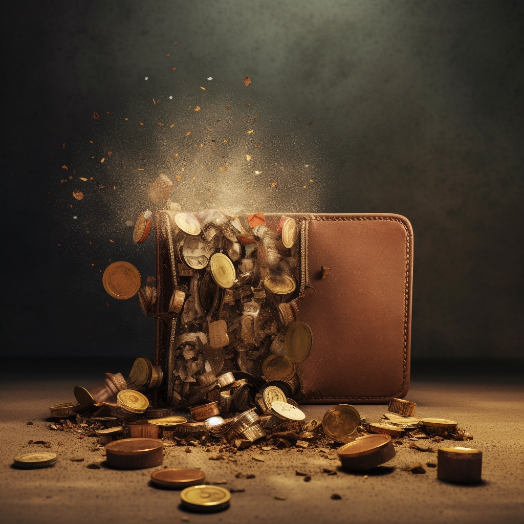 Cryptocurrency wallet blowing up leaking coins