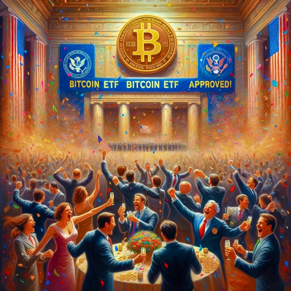 USA SEC Regulator Approving 11 Bitcoin ETFs At Once, exciting, eruption of celebrations